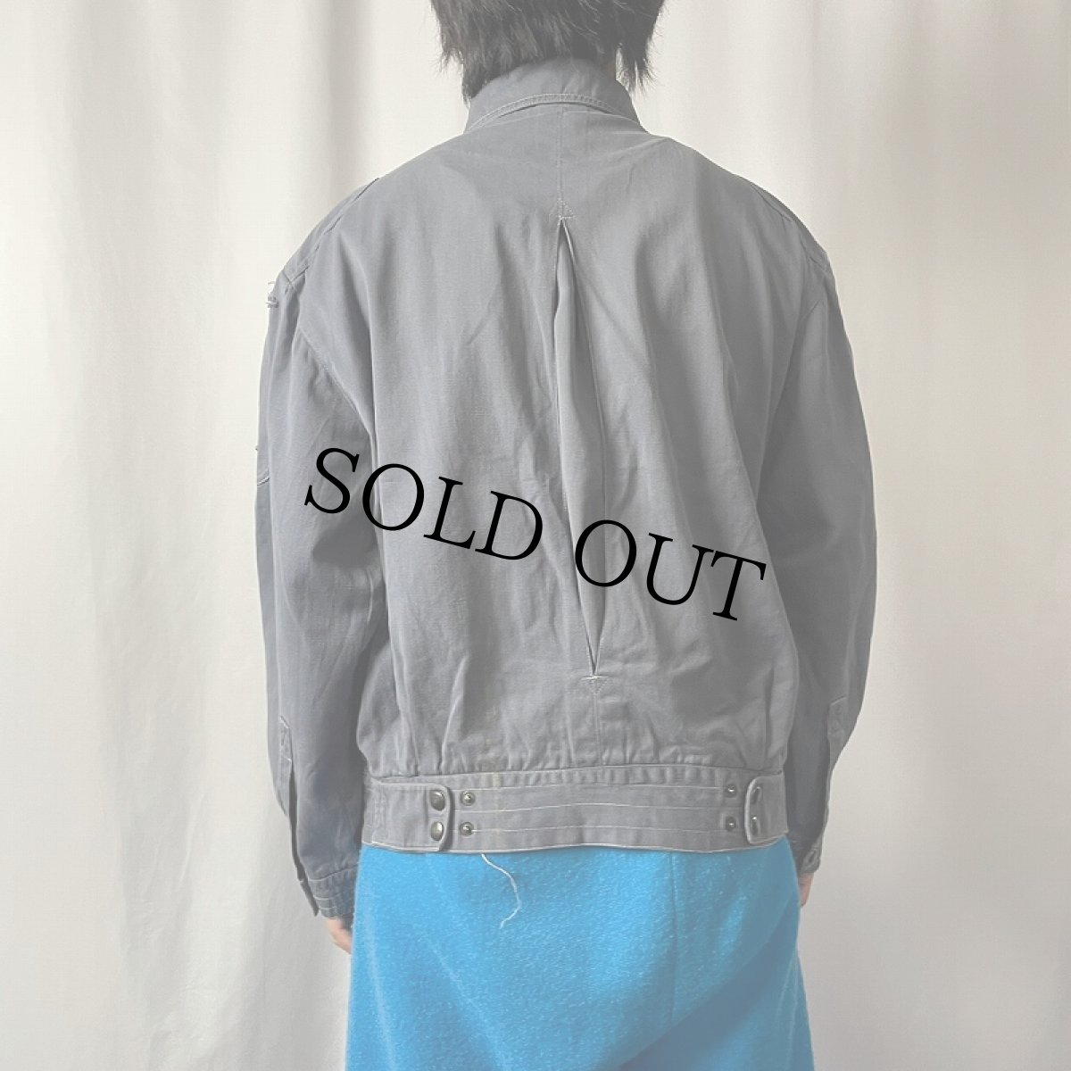 画像3: ROUMANIE製 デザインコットンジャケット XL (3)