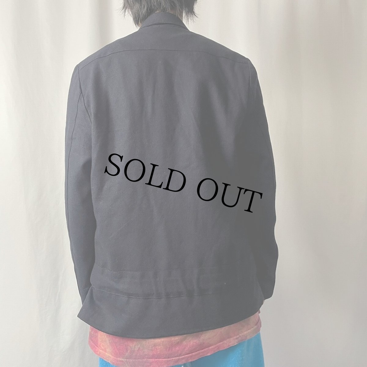 画像3: 80's Willi Wear Willi Smith デザイン ウールテーラードジャケット NAVY S (3)