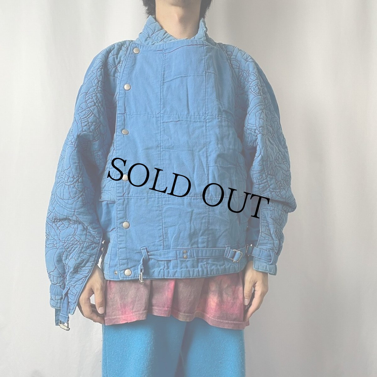 画像2: RECITAL STAR WEAR 中綿入り デザインキルティングジャケット (2)