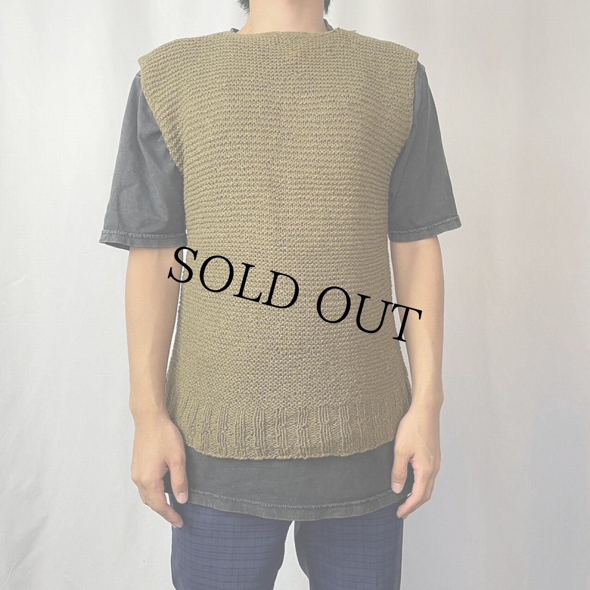 画像2: 40's AMERICAN RED CROSS ウールニットベスト (2)