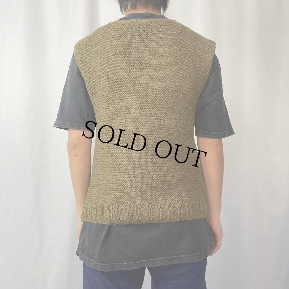 画像3: 40's AMERICAN RED CROSS ウールニットベスト (3)