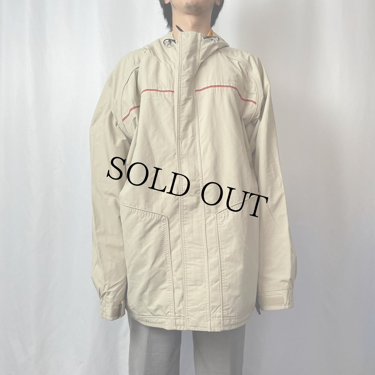 画像2: OAKLEY SOFT WARE ラインデザイン ナイロンジップパーカー XXL (2)