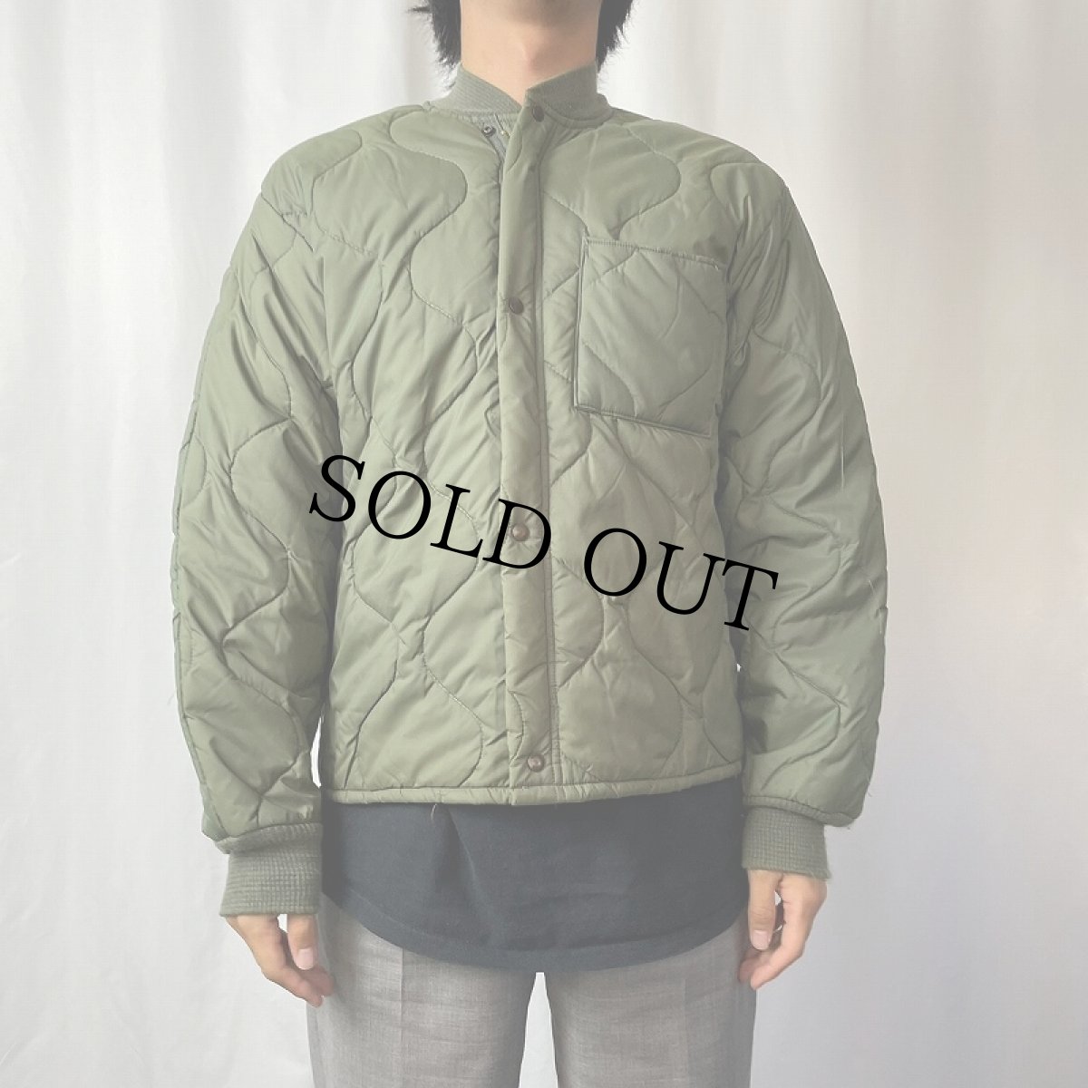 画像2: 80's U.S.AIR FORCE CWU-9/P キルティングライナージャケット MEDIUM (2)