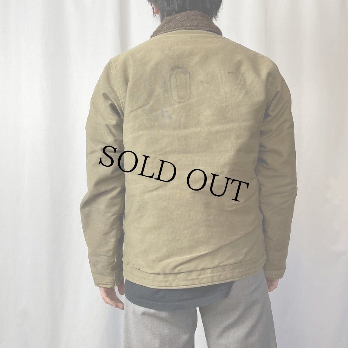 画像3: 40's U.S.NAVY N-1 デッキジャケット SIZE36 (3)