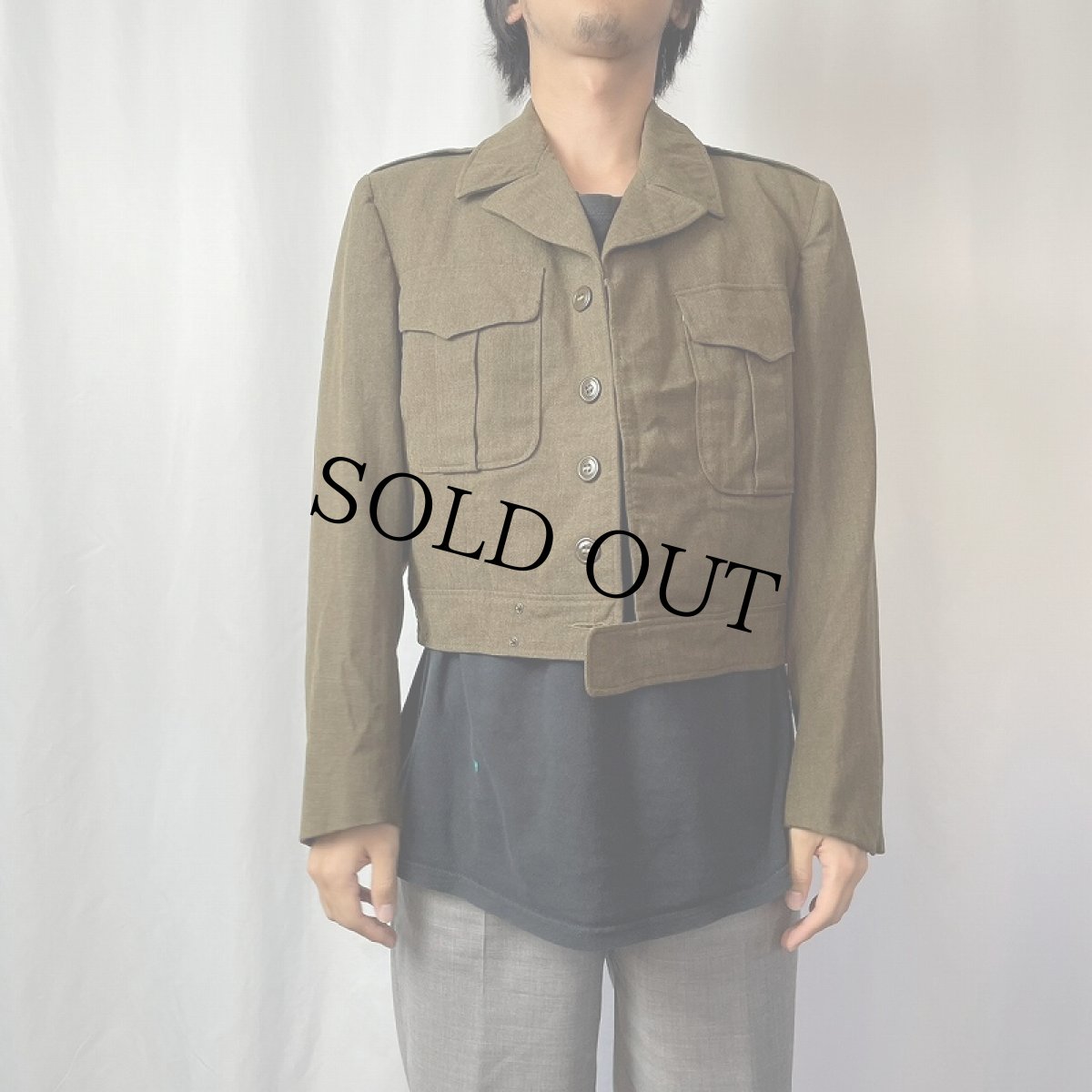 画像3: 40〜50's U.S.ARMY ハンドペイント アイクジャケット SIZE40 (3)