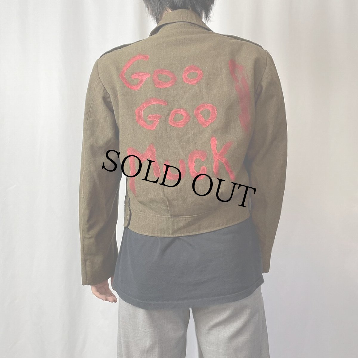 画像4: 40〜50's U.S.ARMY ハンドペイント アイクジャケット SIZE40 (4)