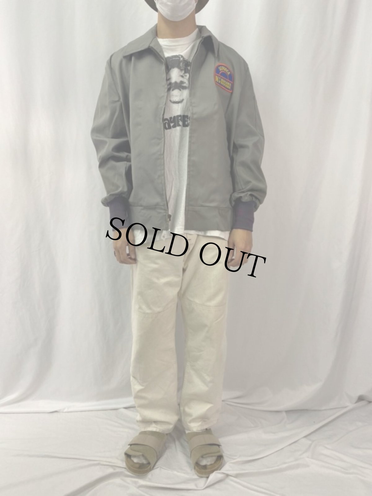 画像2: 60〜70's Patent-Gac "SERVICE NIGARA MOHAWK" ワークジャケット SIZE44 (2)