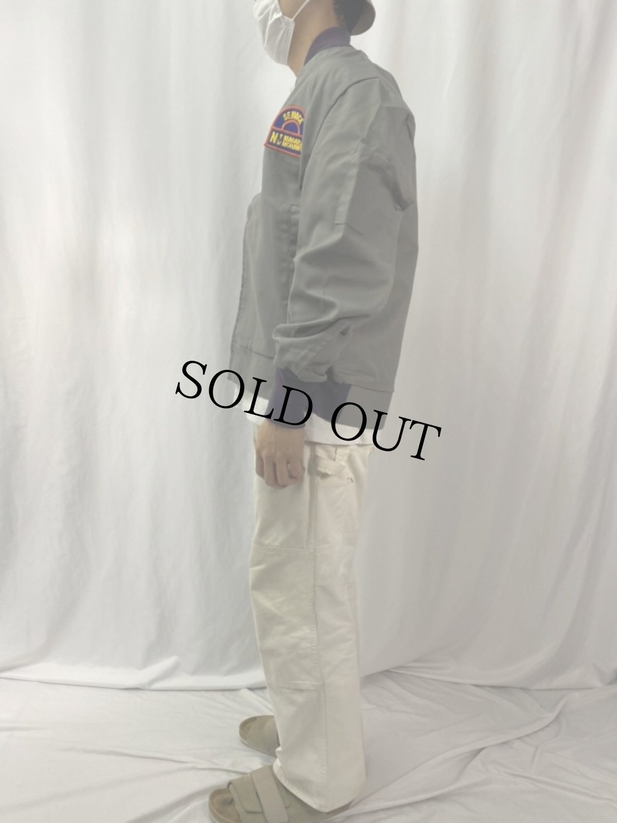 画像3: 60〜70's Patent-Gac "SERVICE NIGARA MOHAWK" ジップジャケット SIZE44 (3)