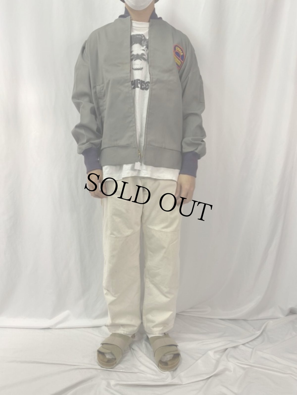 画像2: 60〜70's Patent-Gac "SERVICE NIGARA MOHAWK" ジップジャケット SIZE44 (2)