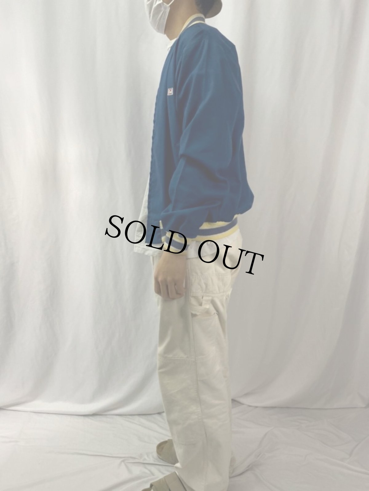 画像3: 60's Catalina USA製 リブボーダー ジップジャケット L (3)