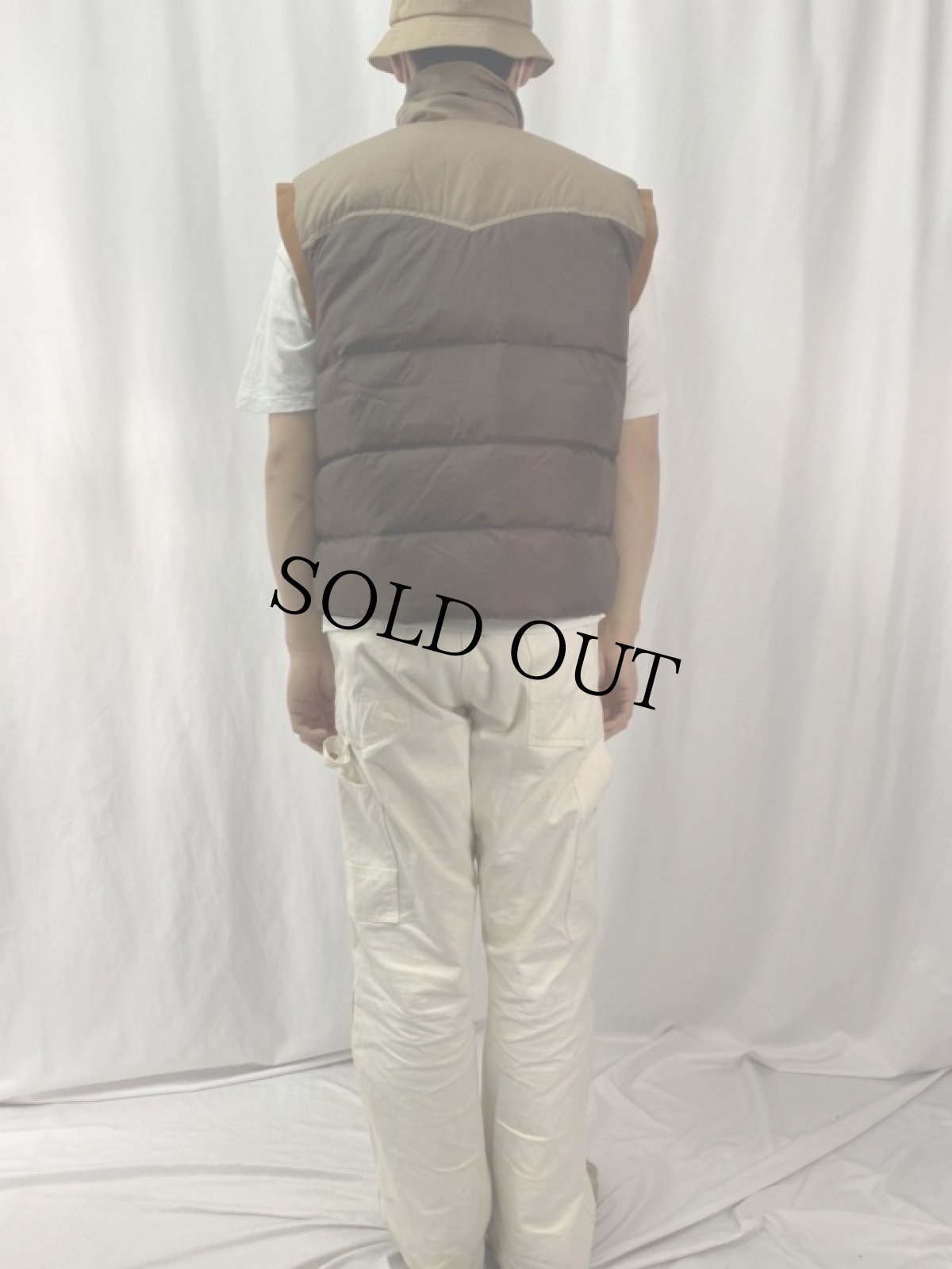 画像4: 70's BLUE GOOSE BRAND ウエスタンヨーク ダウンベスト (4)