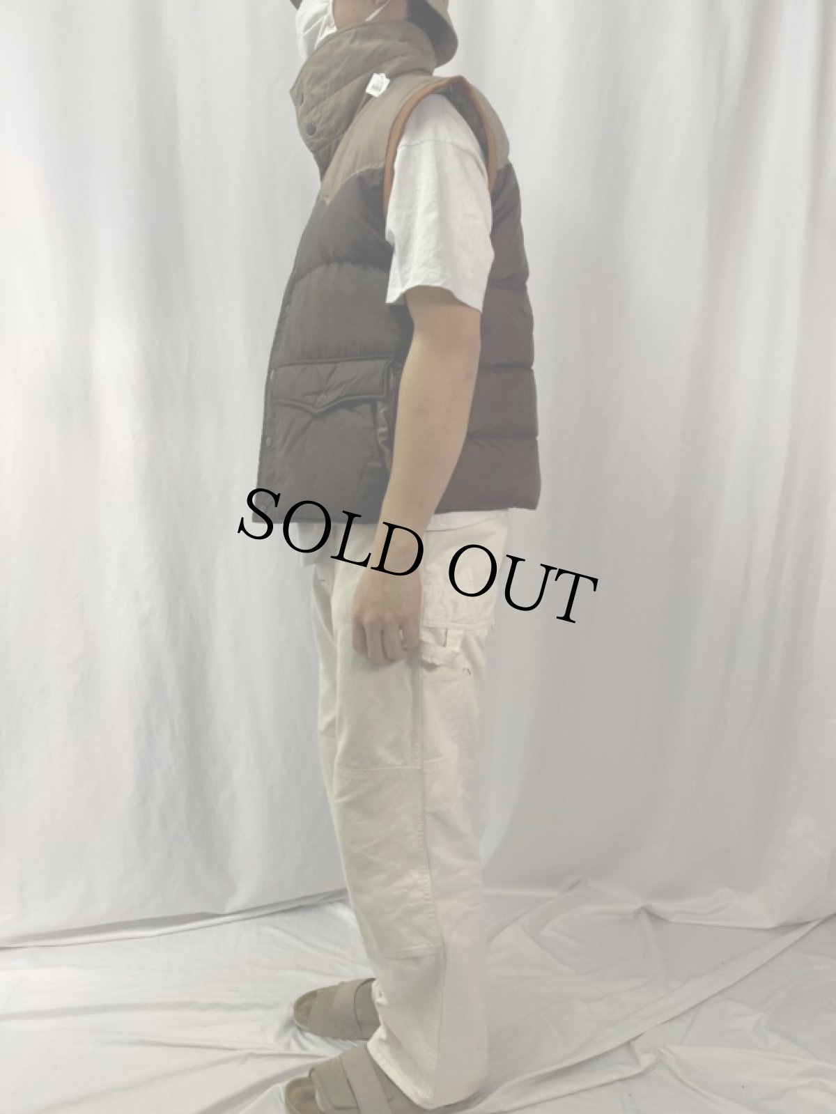 画像3: 70's BLUE GOOSE BRAND ウエスタンヨーク ダウンベスト (3)