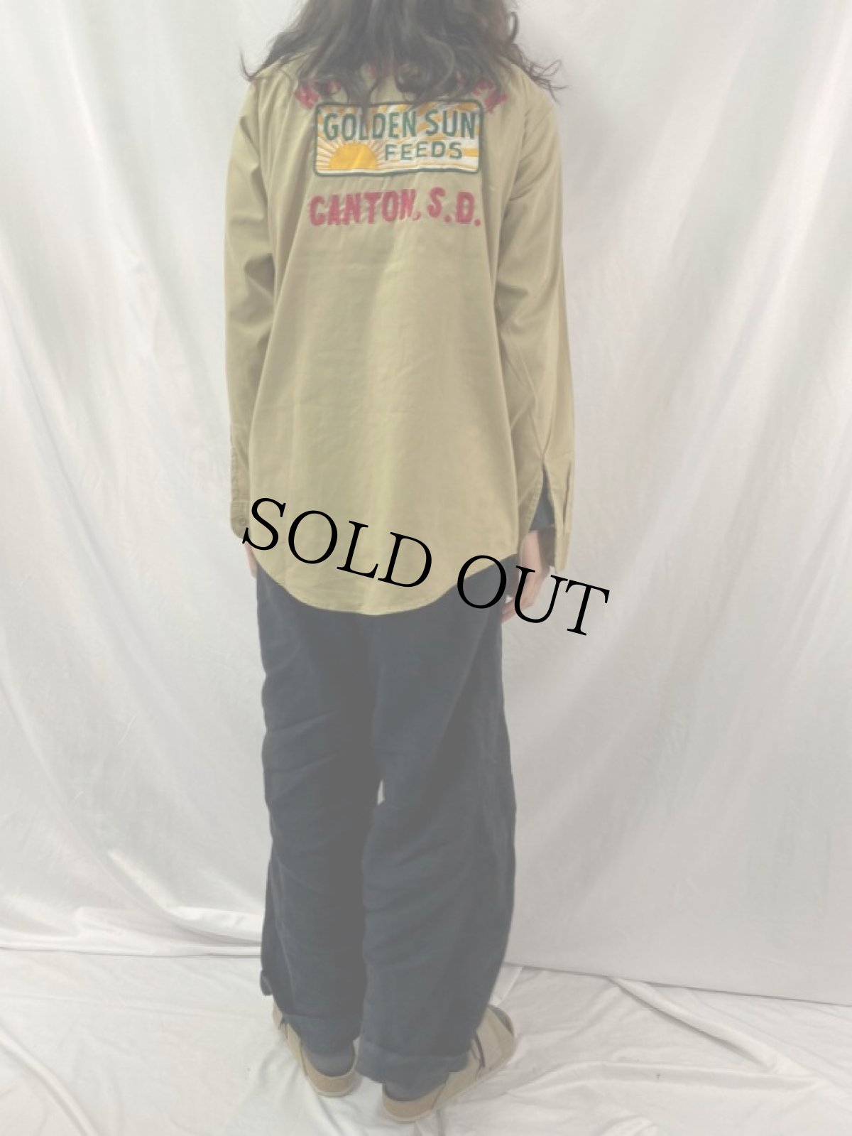 画像4: 70's Lee CHETOPA ワッペン付き ワークシャツ (4)