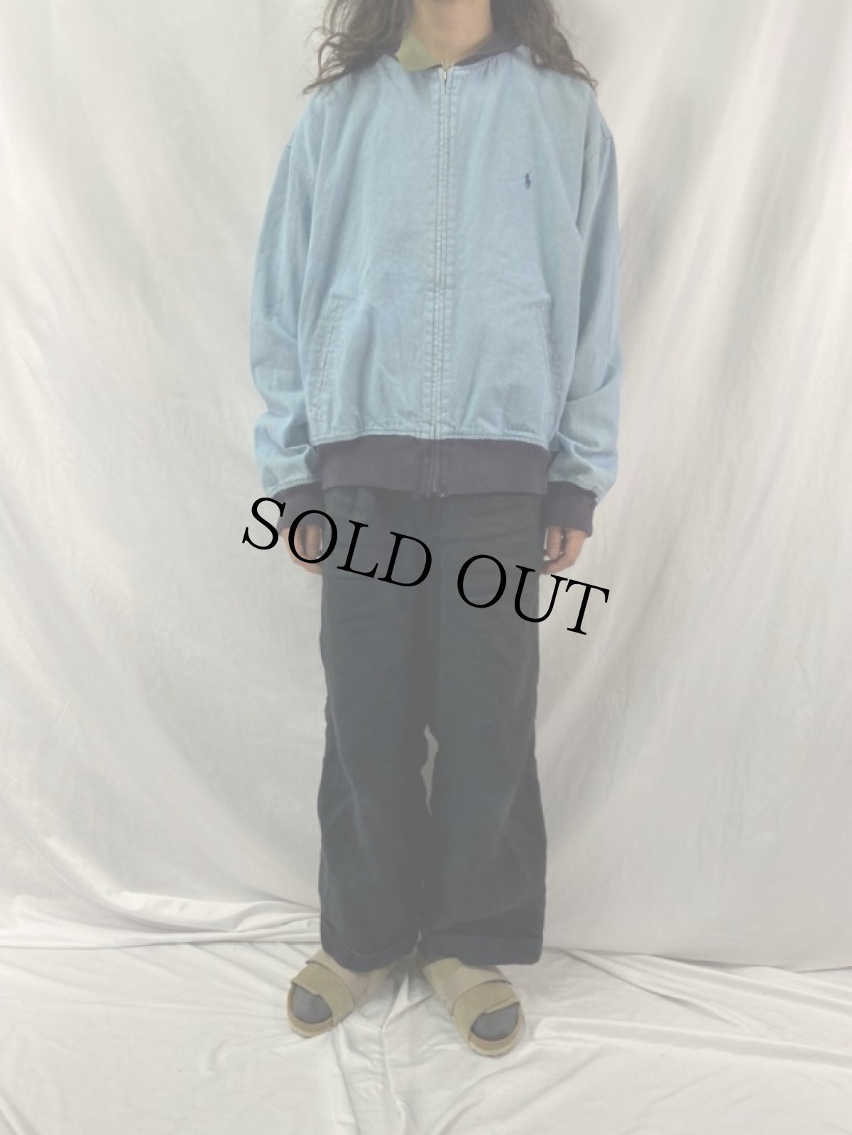 画像2: 90's POLO SPORT Ralph Lauren USA製 コットンジャケット XL (2)