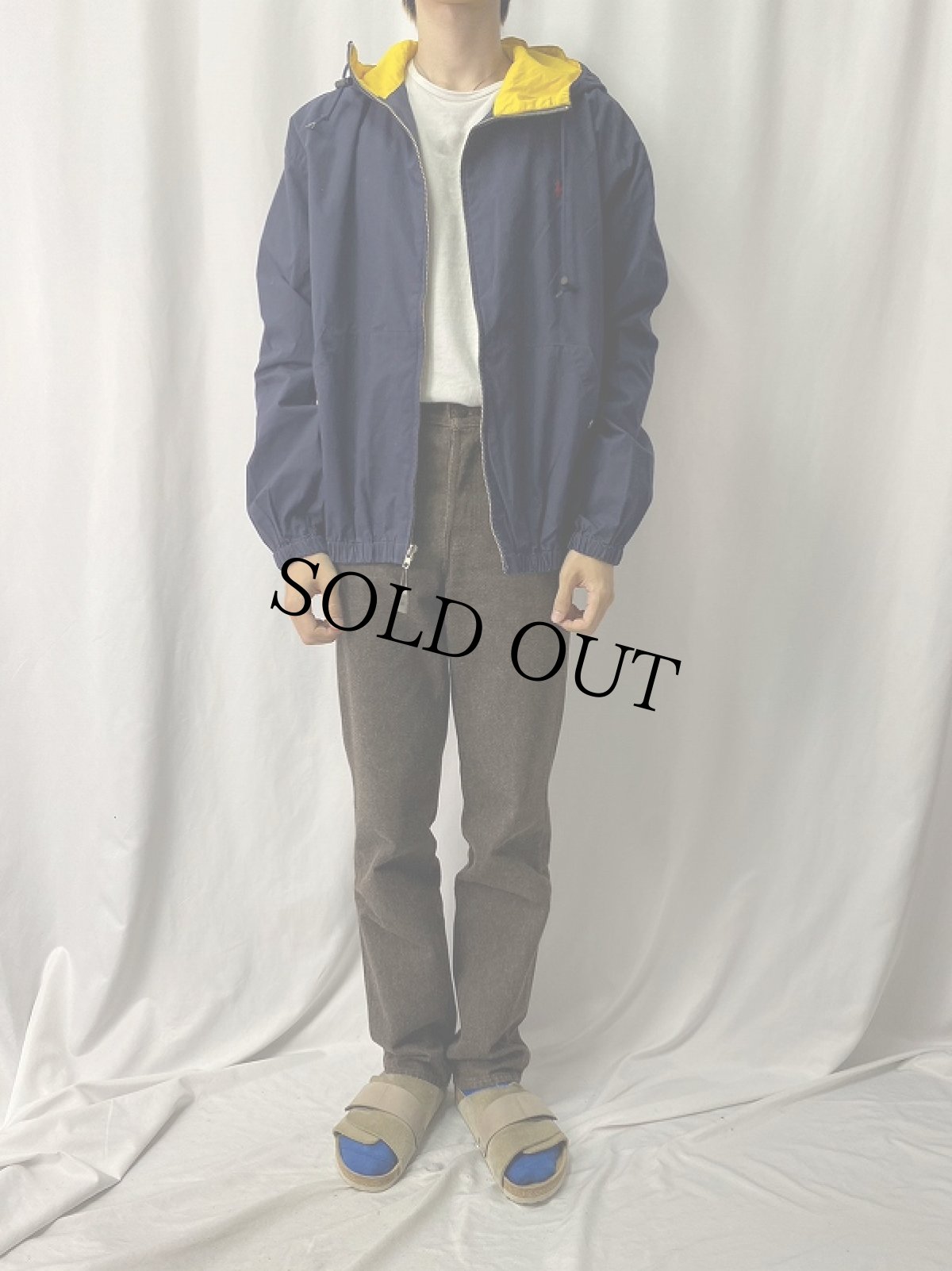 画像2: POLO Ralph Lauren ロゴ刺繍 コットンジップパーカー XL (2)