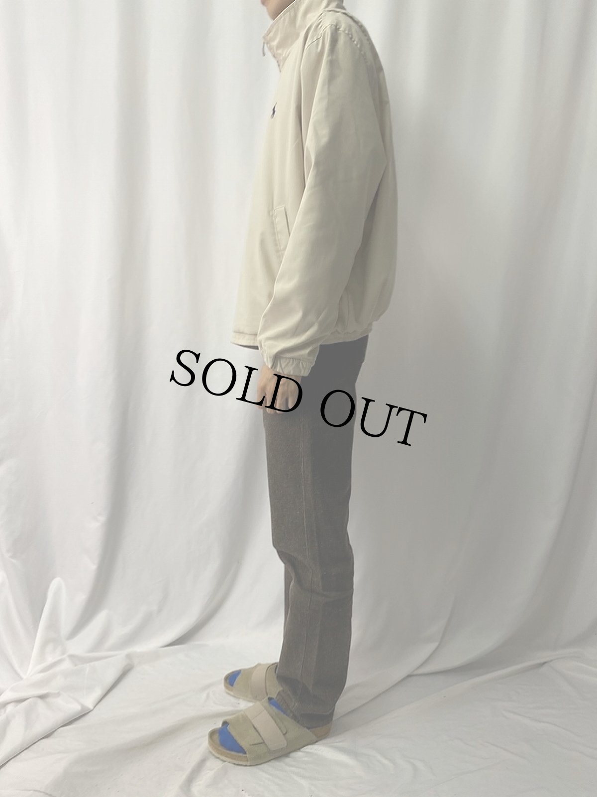 画像3: POLO Ralph Lauren ロゴ刺繍 プルオーバージャケット L (3)