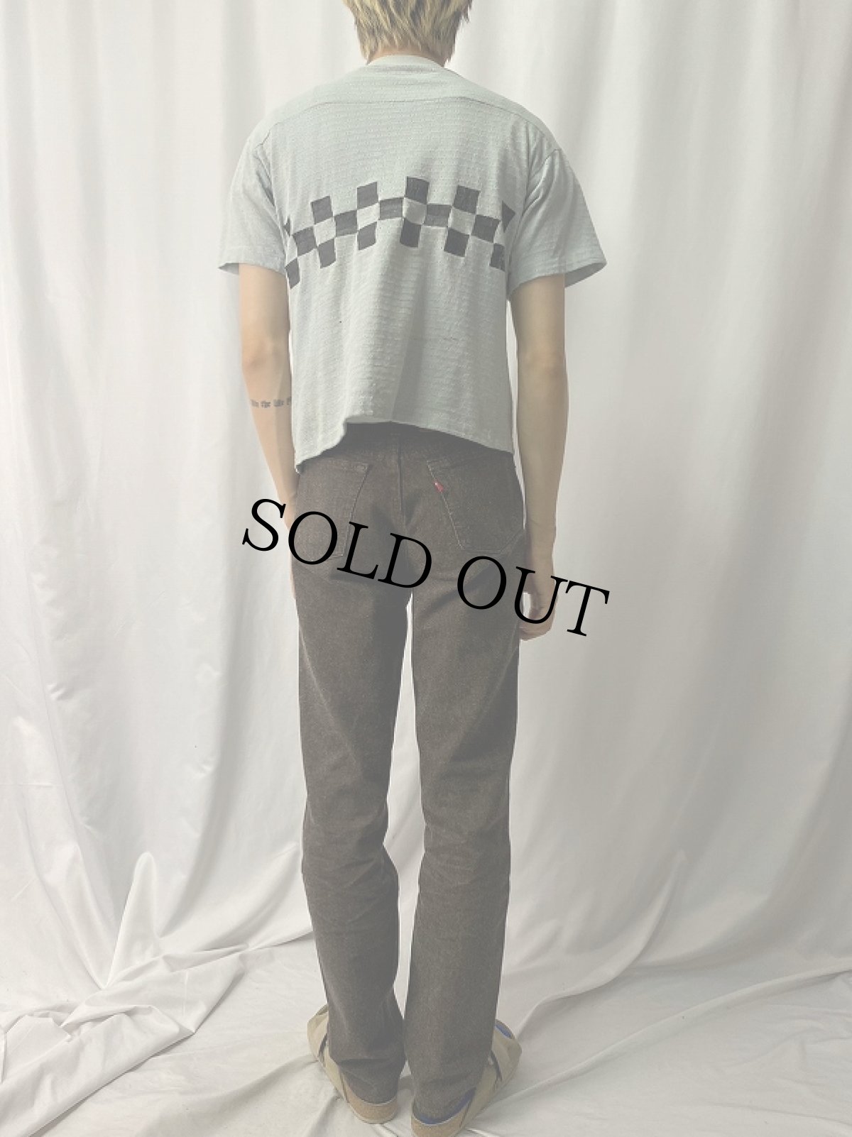 画像5: 70's PEUGEOT 自動車メーカー メッシュ ワイドチェストTシャツ (5)