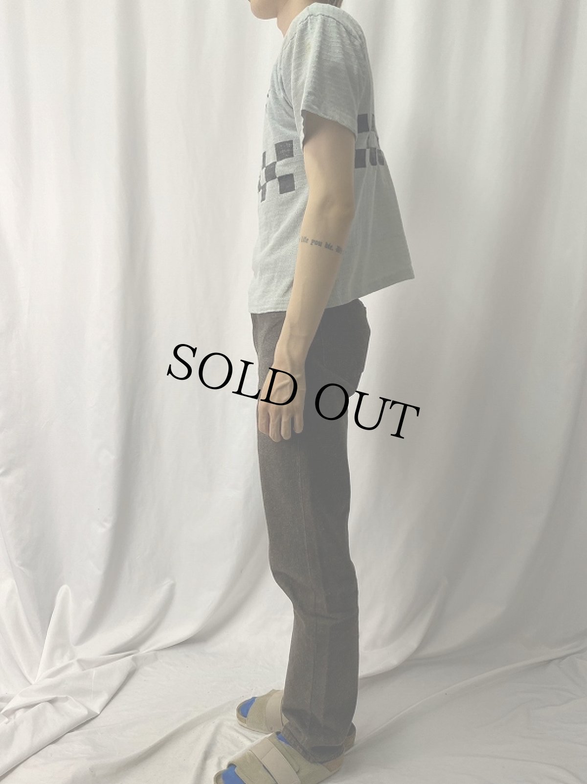 画像4: 70's PEUGEOT 自動車メーカー メッシュ ワイドチェストTシャツ (4)