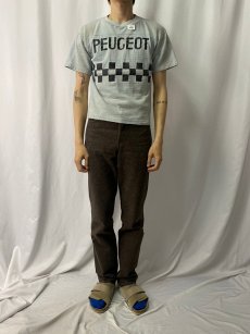 画像3: 70's PEUGEOT 自動車メーカー メッシュ ワイドチェストTシャツ (3)