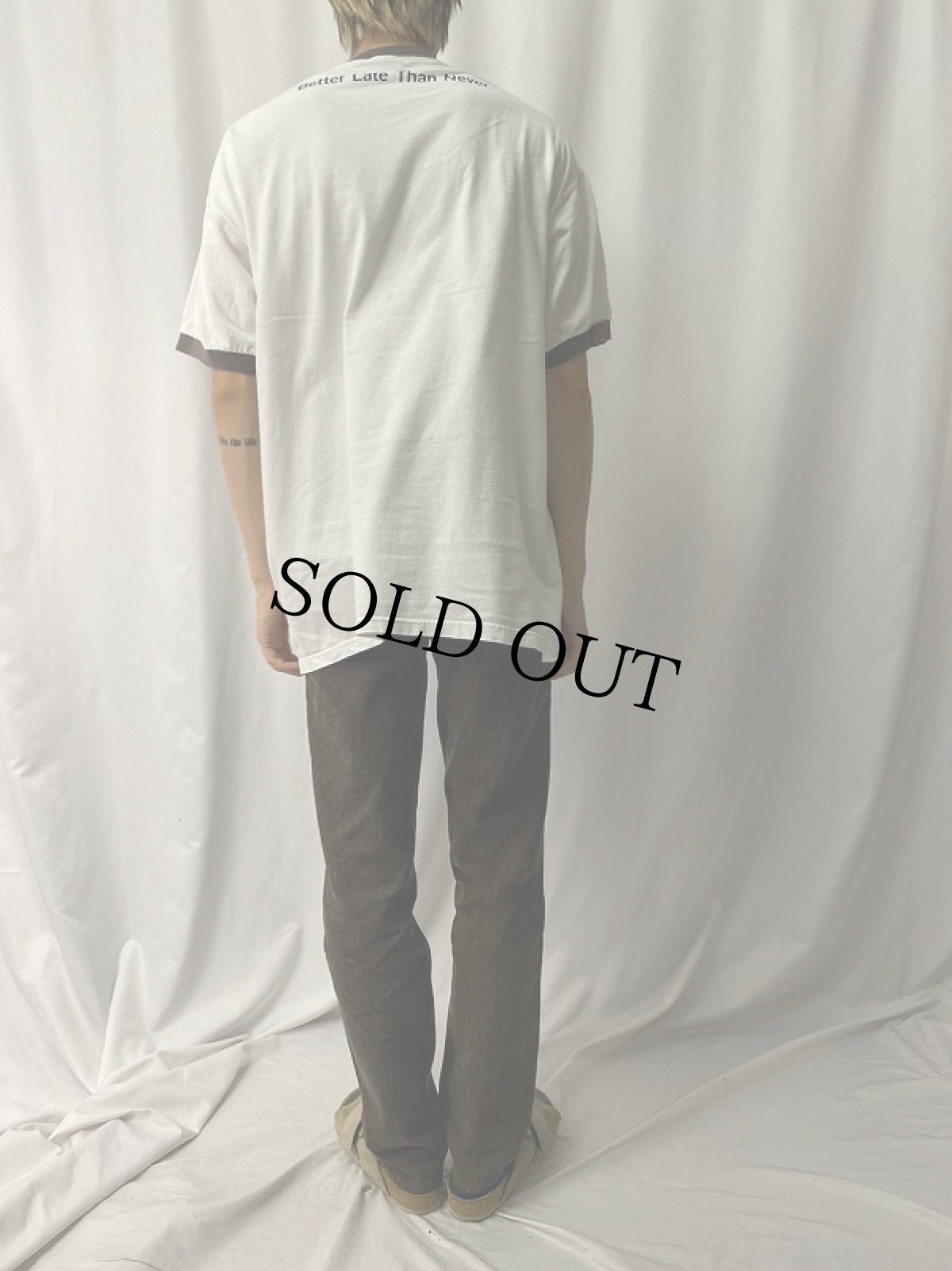 画像4: The 40 Years-Old Virgin コメディ映画プリント リンガーTシャツ (4)