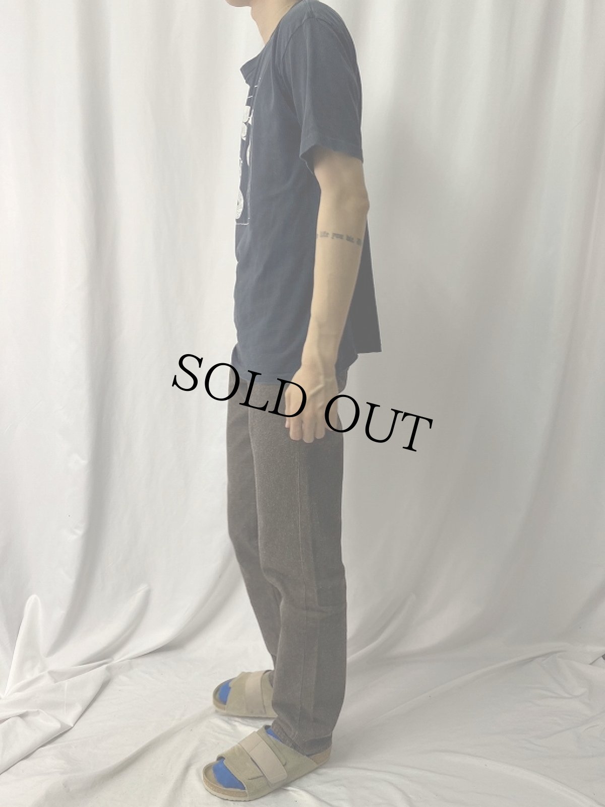 画像3: 80's USA製 紋章プリントTシャツ BLACK XL (3)