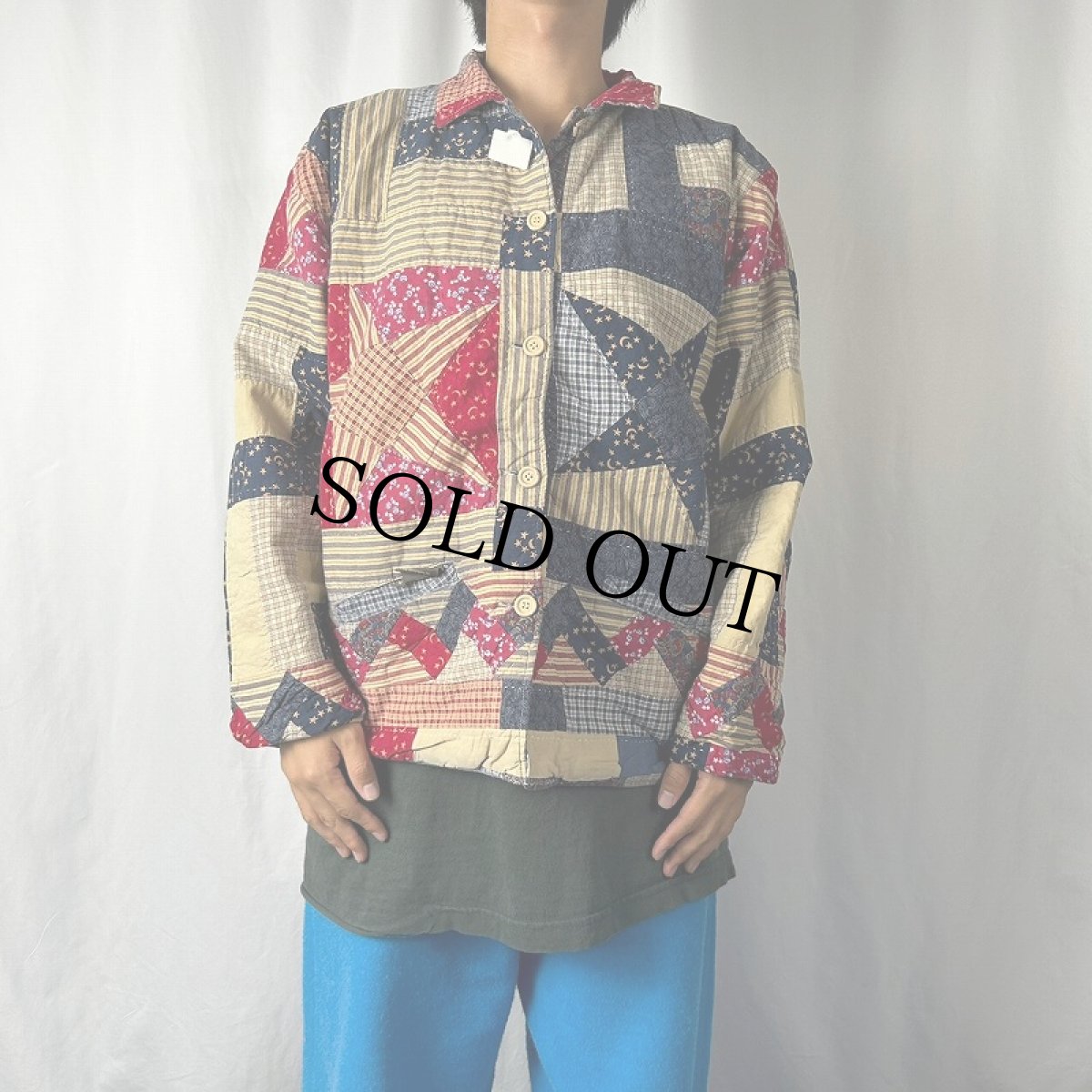 画像3: パッチワーク×チェック柄 リバーシブルジャケット (3)
