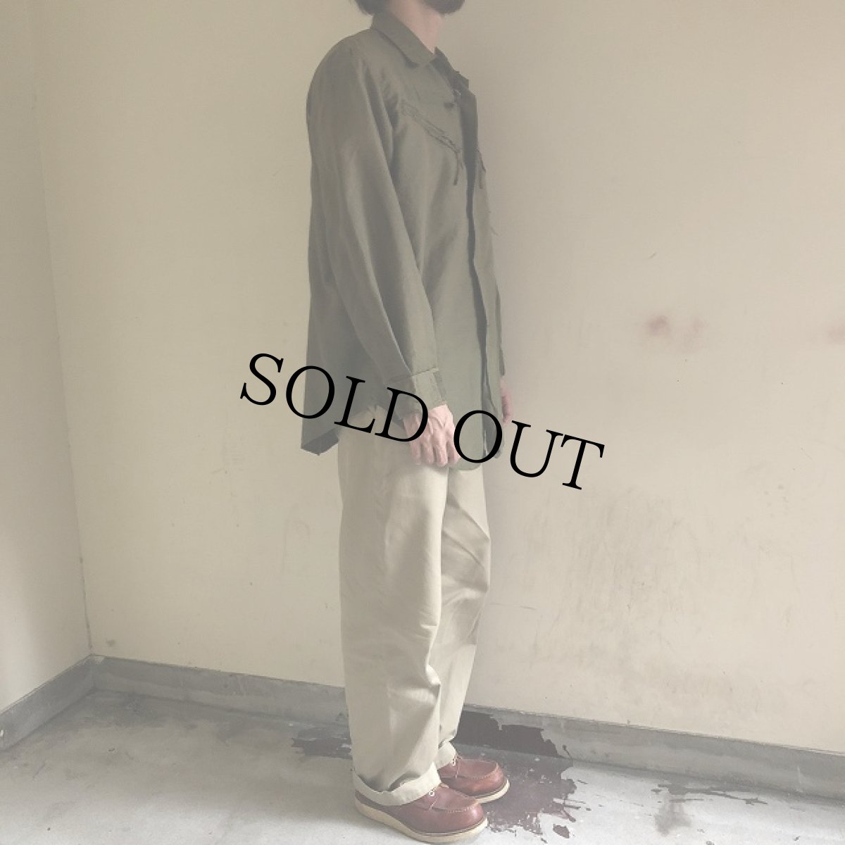 画像3: 70's U.S.ARMY ノーメックス ヘリクルーシャツ (3)