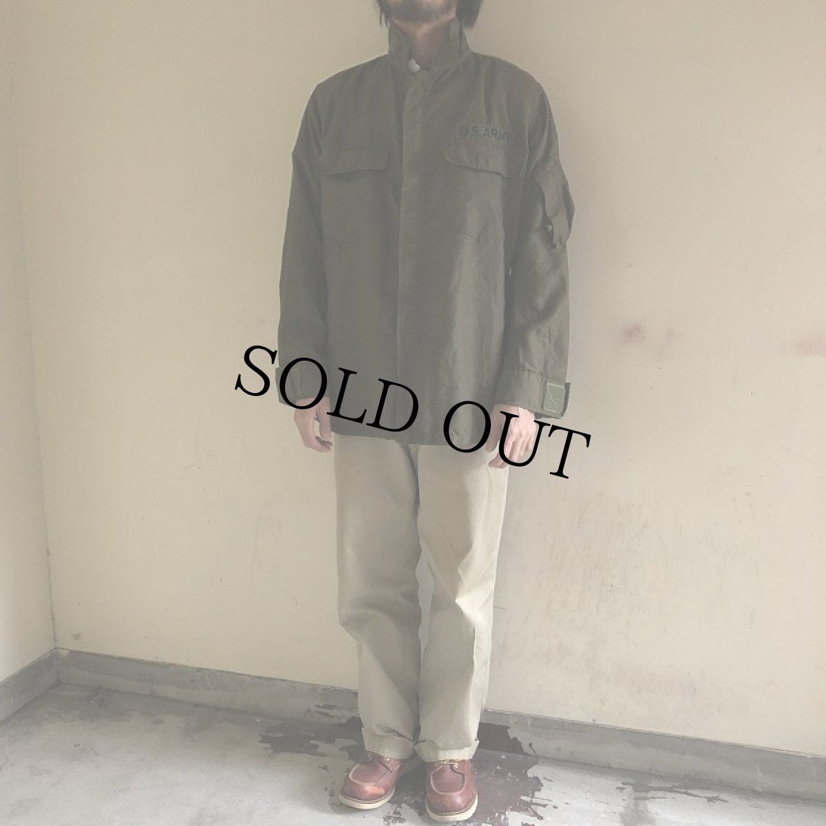 画像2: 60's U.S.ARMY ノーメックス ヘリクルーシャツ MEDIUM-LONG (2)