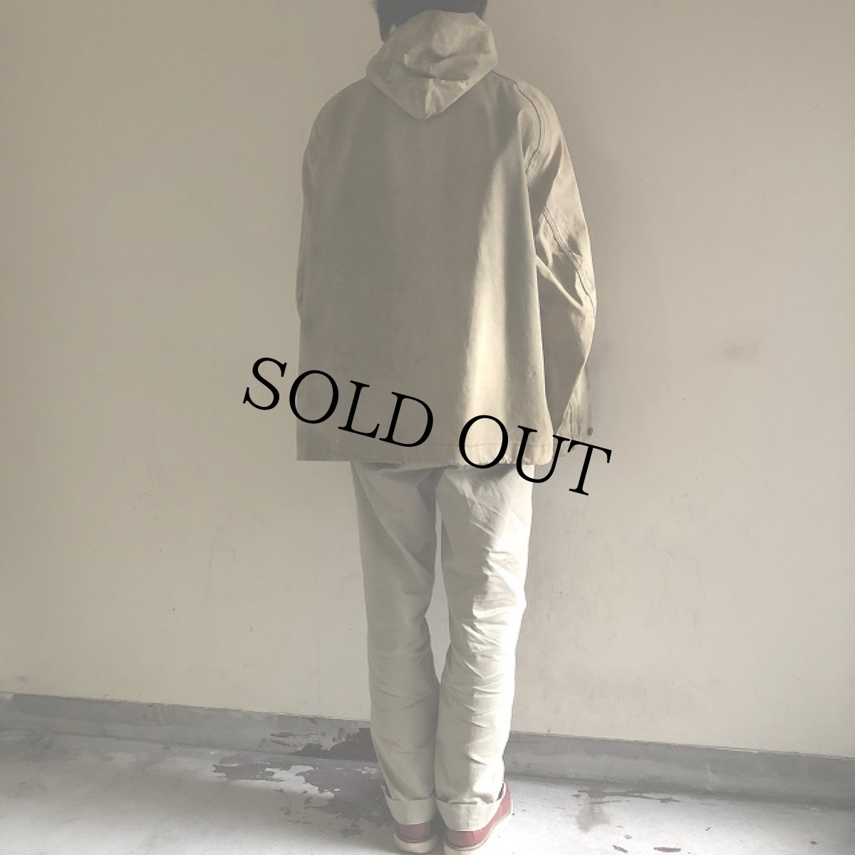 画像4: 40's U.S. NAVY デッキレインパーカ XL (4)