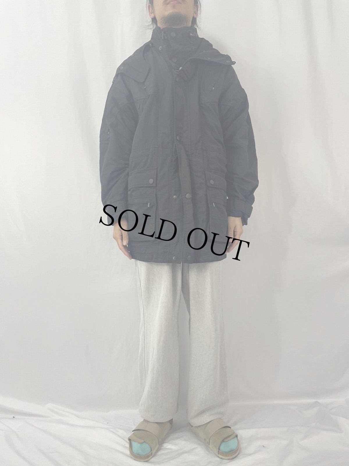 画像2: OAKLEY ナイロンジャケット BLACK M (2)