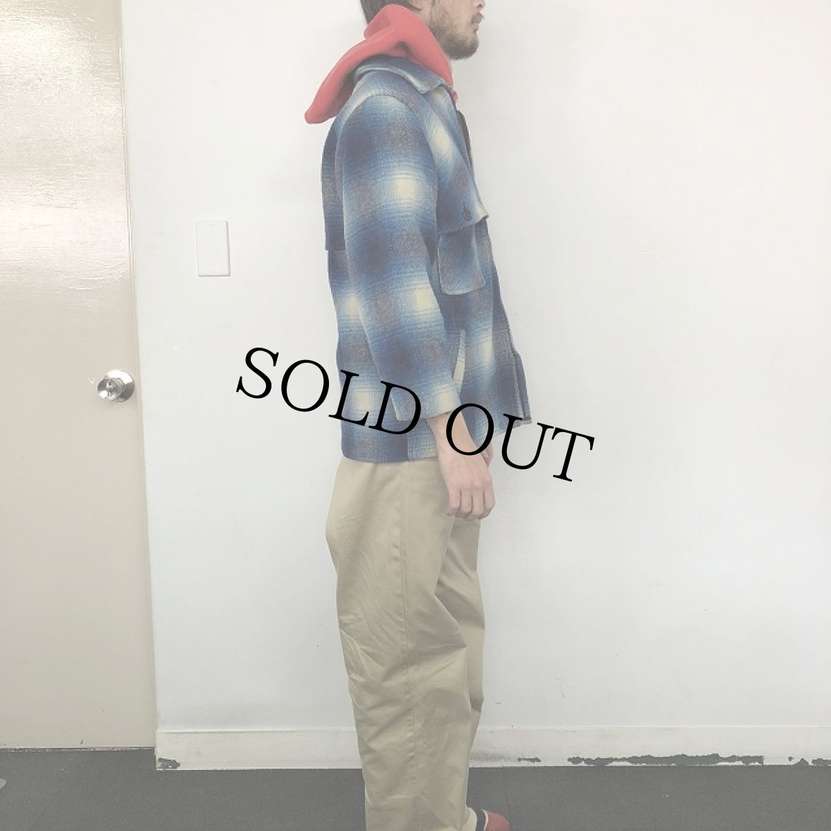 画像3: 50's BLACK BEAR オンブレーチェック柄 ウールジャケット (3)