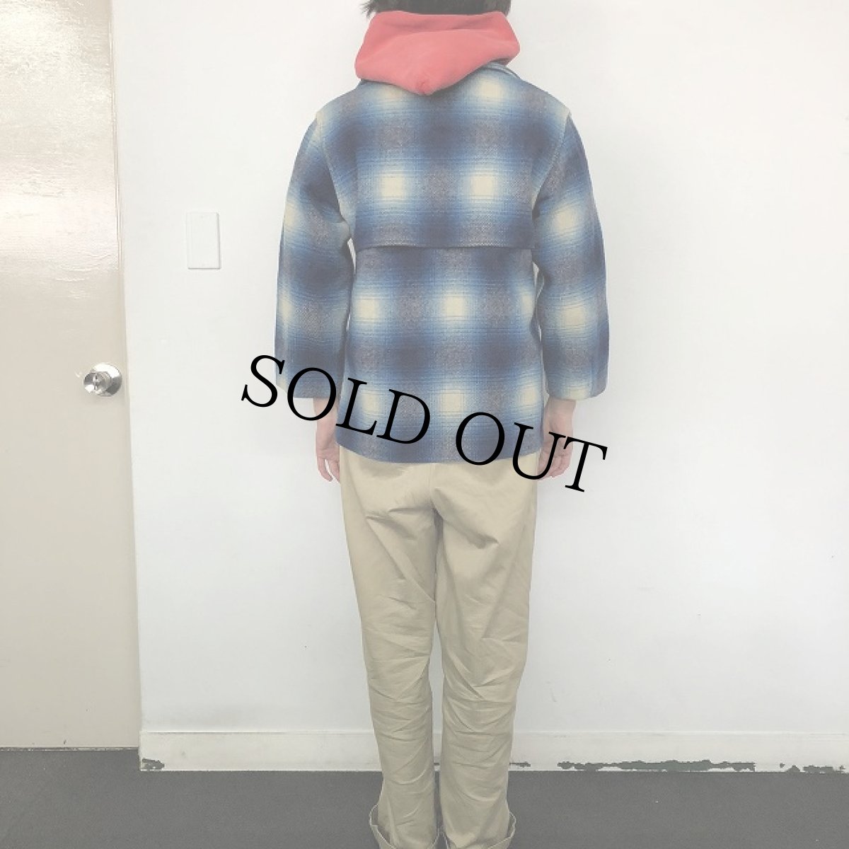 画像4: 50's BLACK BEAR オンブレーチェック柄 ウールジャケット (4)