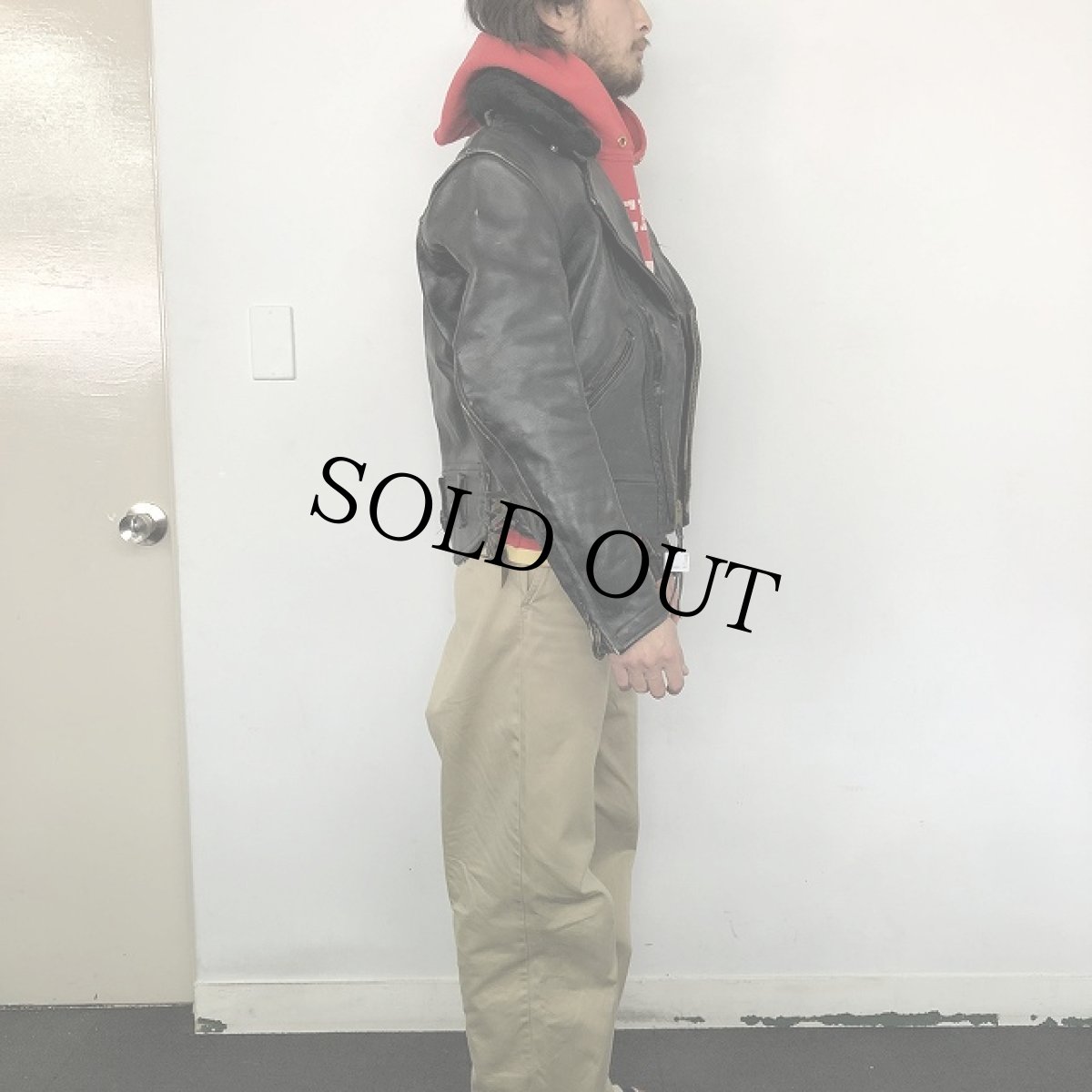 画像3: 60〜70's CAL LEATHER ポリスマンタイプ ダブルライダースジャケット (3)