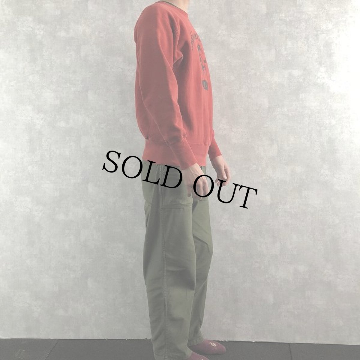 画像3: 70's Champion REVERSE WEAVE 単色タグ "Indian Crest" プリントスウェット (3)