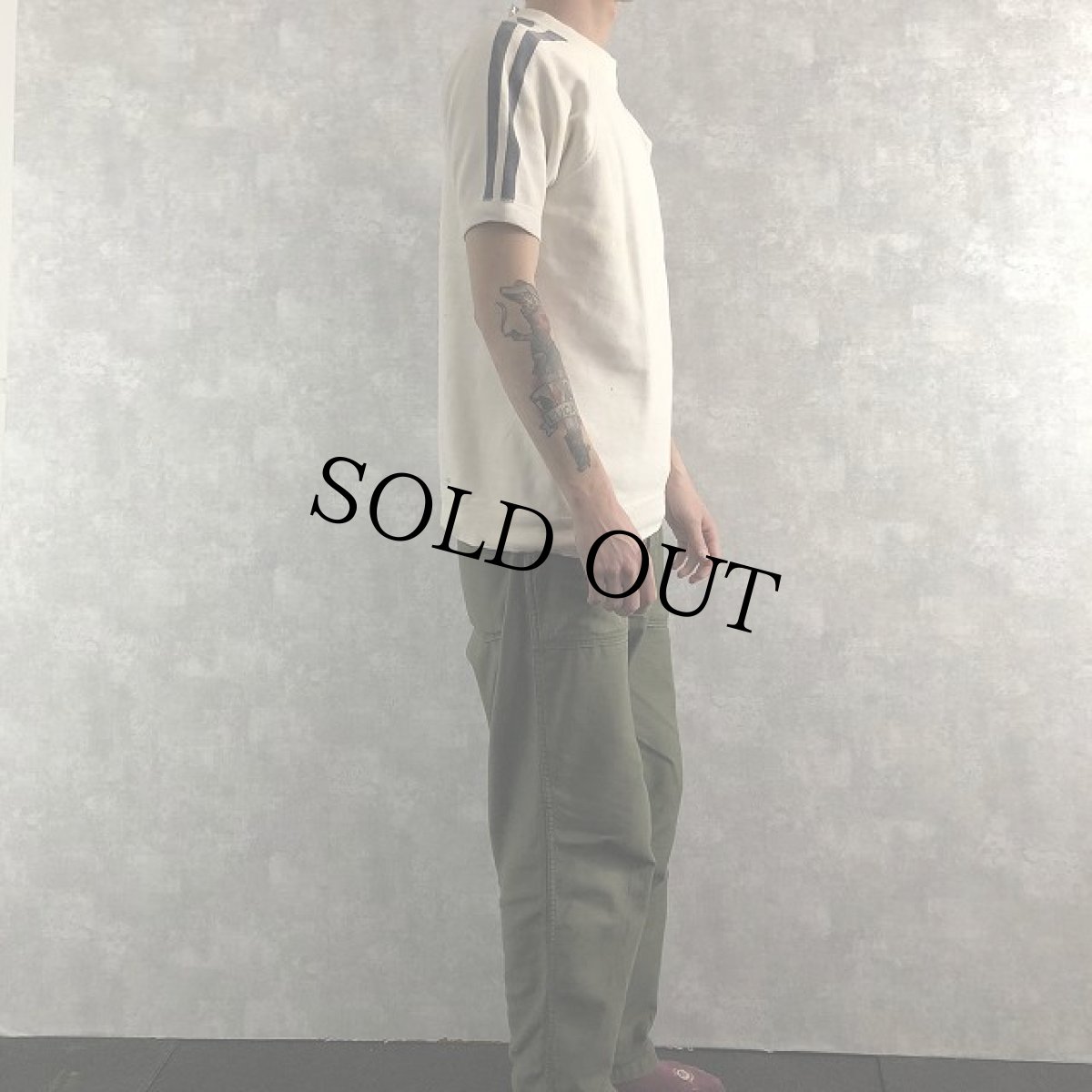 画像3: 60's ラインデザイン ラグランスリーブ 半袖スウェット (3)