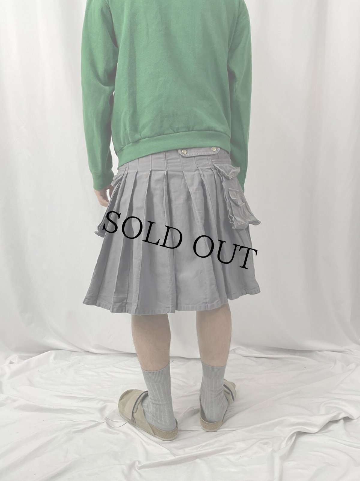 画像5: ポケットデザイン キルトスカート SIZE32 (5)