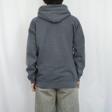 画像3: Hanes 無地スウェットジップパーカー GRAY S (3)