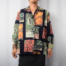 画像3: 【SALE】 90〜2000's ESPRIT 野菜柄 コットンオープンカラーシャツ M (3)