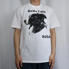 画像2: 90's USA製 "Border Collie" 犬プリントTシャツ L (2)