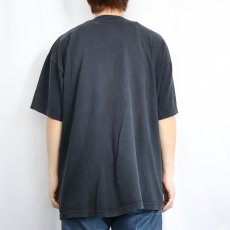 画像3: 〜2000's Stylus USA製 ユニオンジャック×安全ピン プリントTシャツ BLACK XL (3)