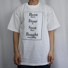 画像3: bloomingdale's "Been there Done it. Seen that. Bought everything." デパートロゴプリントTシャツ L (3)