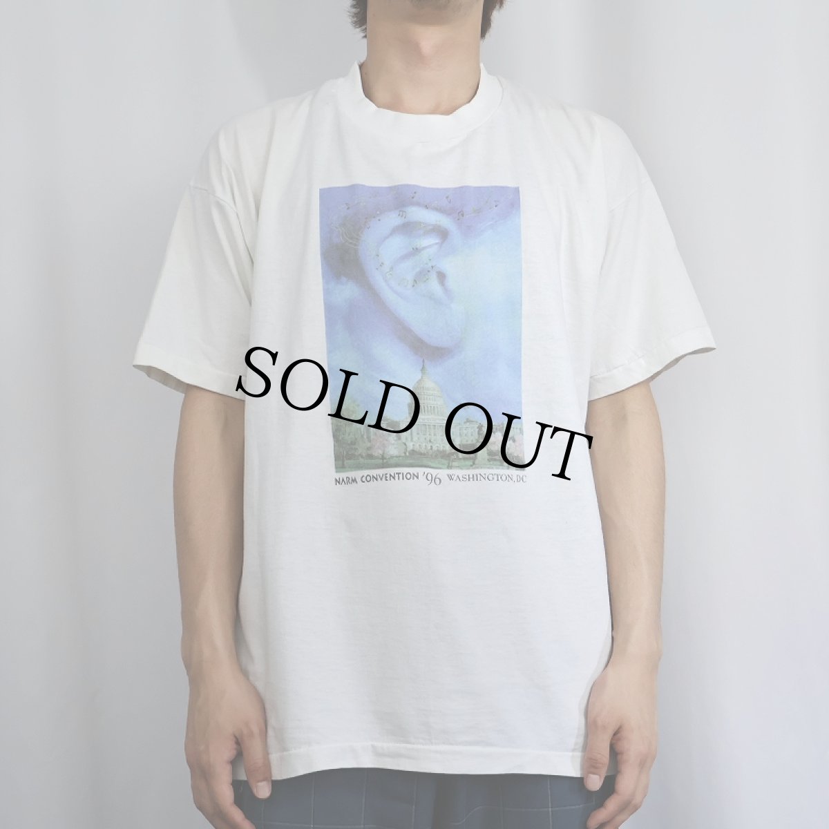 画像2: 90's USA製 "NARM CONVENTION '96 WASHINGTON,DC" プリントTシャツ XL (2)