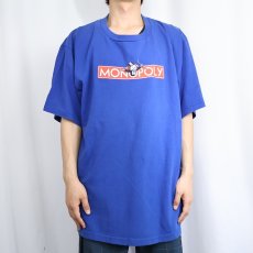 画像2: 2000's  MONOPOLY USA製 ボードゲームロゴプリントTシャツ XL (2)