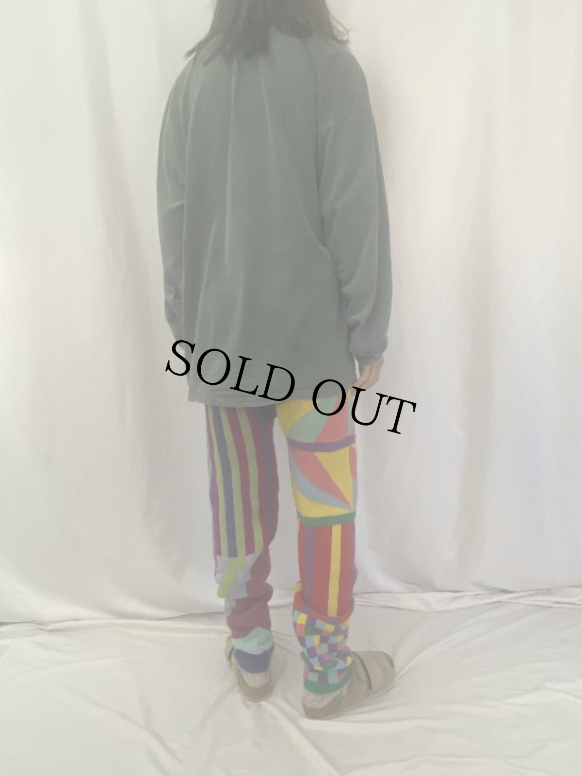 画像4: repetto FRANCE製 総柄 ニットイージーパンツ (4)