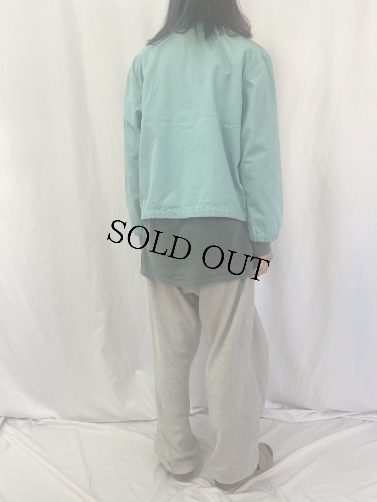 画像4: 90's Ralph Laure ロゴ刺繍 コットンスウィングトップ M (4)