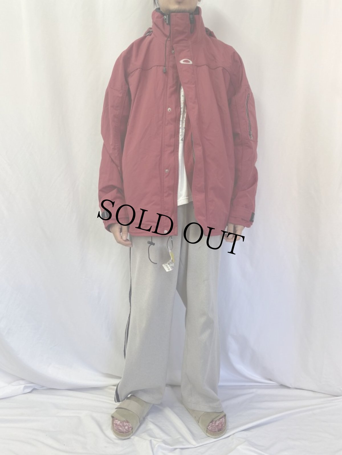 画像2: OAKLEY SOFT WARE ナイロンジップパーカー M (2)