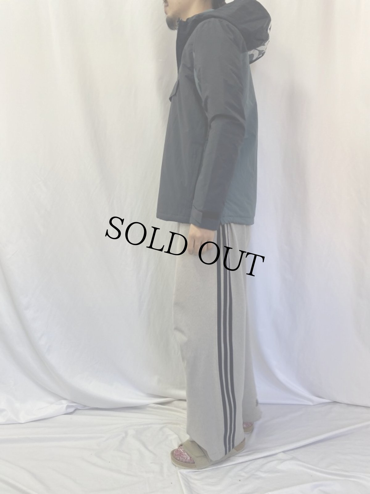 画像4: OAKLEY 中綿入り ロゴプリント アノラックパーカー L (4)