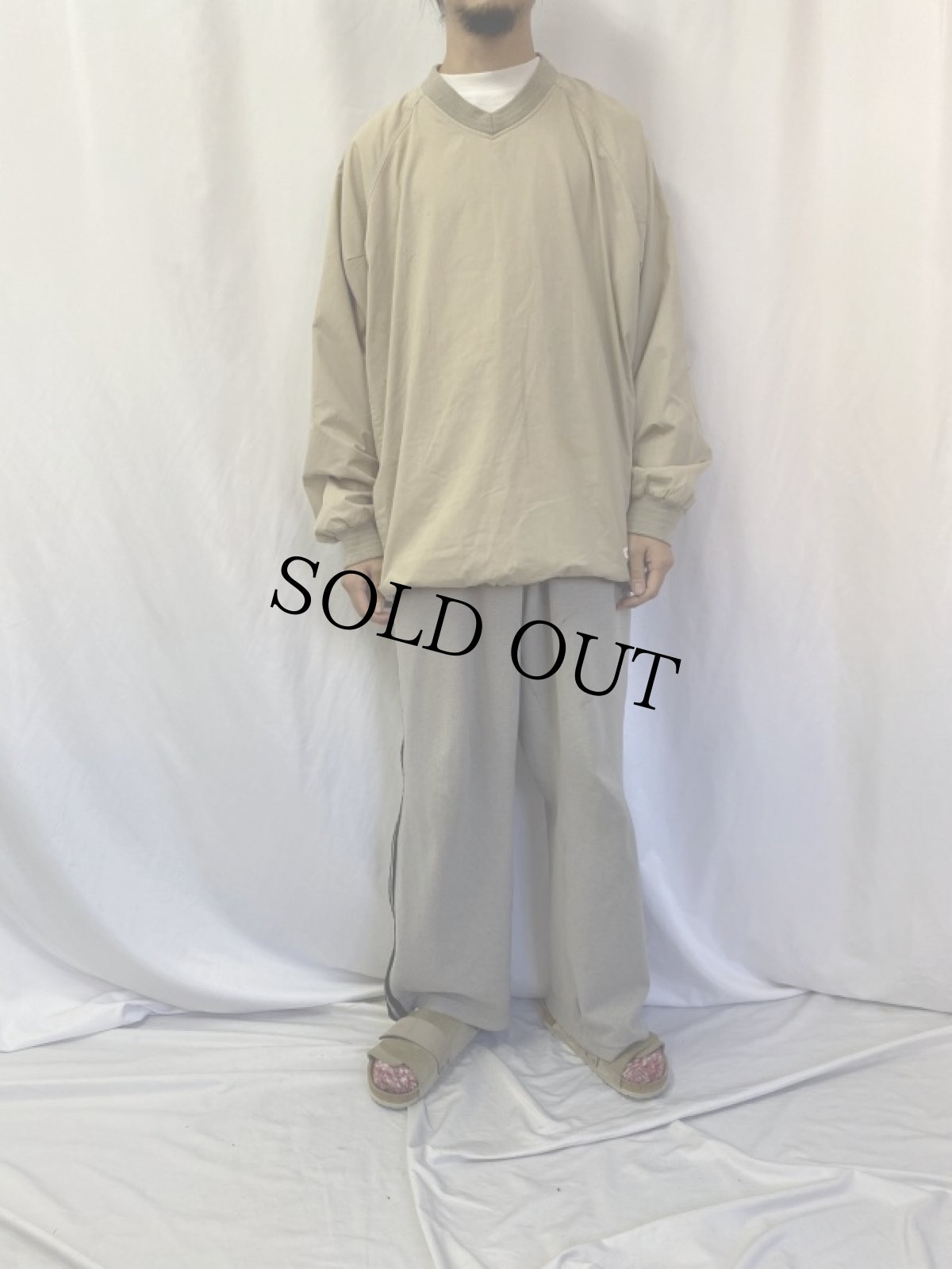 画像3: OAKLEY ロゴ刺繍 Vネックプルオーバー XL (3)