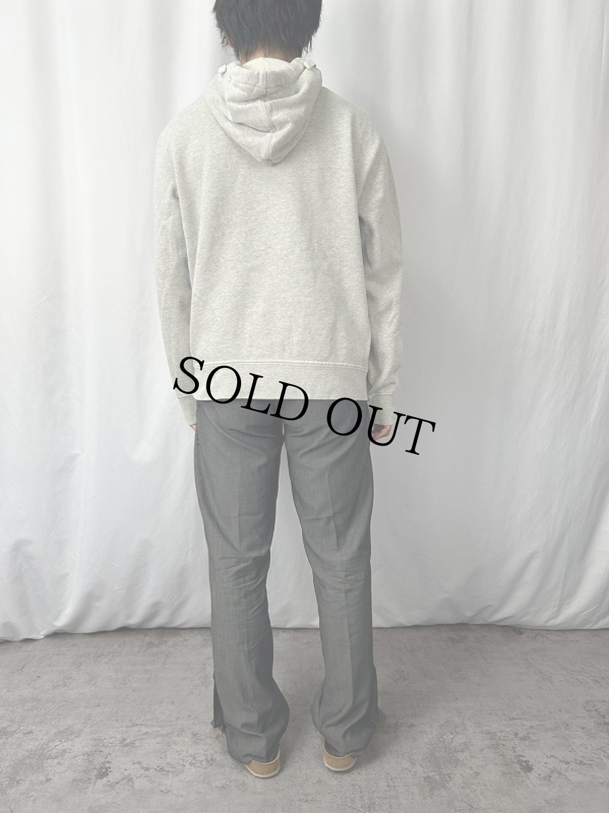 画像3: POLO Ralph Lauren ロゴ刺繍スウェットジップパーカー L (3)