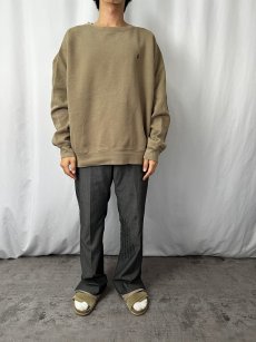 画像2: POLO Ralph Lauren ロゴ刺繍スウェット L (2)